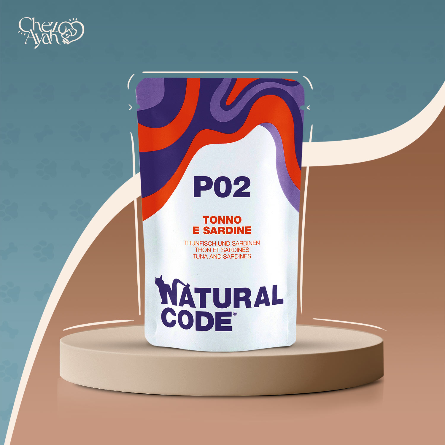 Natural Code Cat Pouch Tuna and Sardines 70g