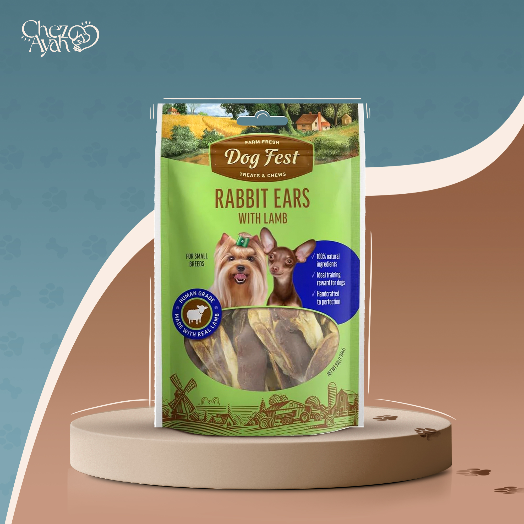 Dogfest Treats – Rabbit Ears With Lamb